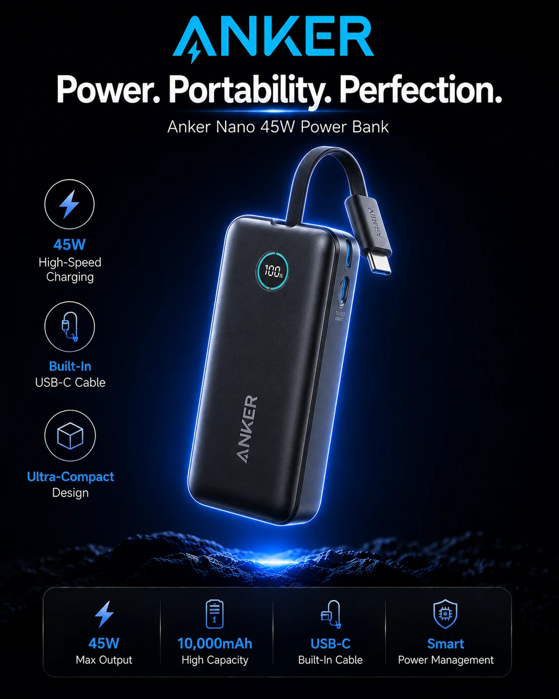 Anker Nano 45W Power Bank Collection