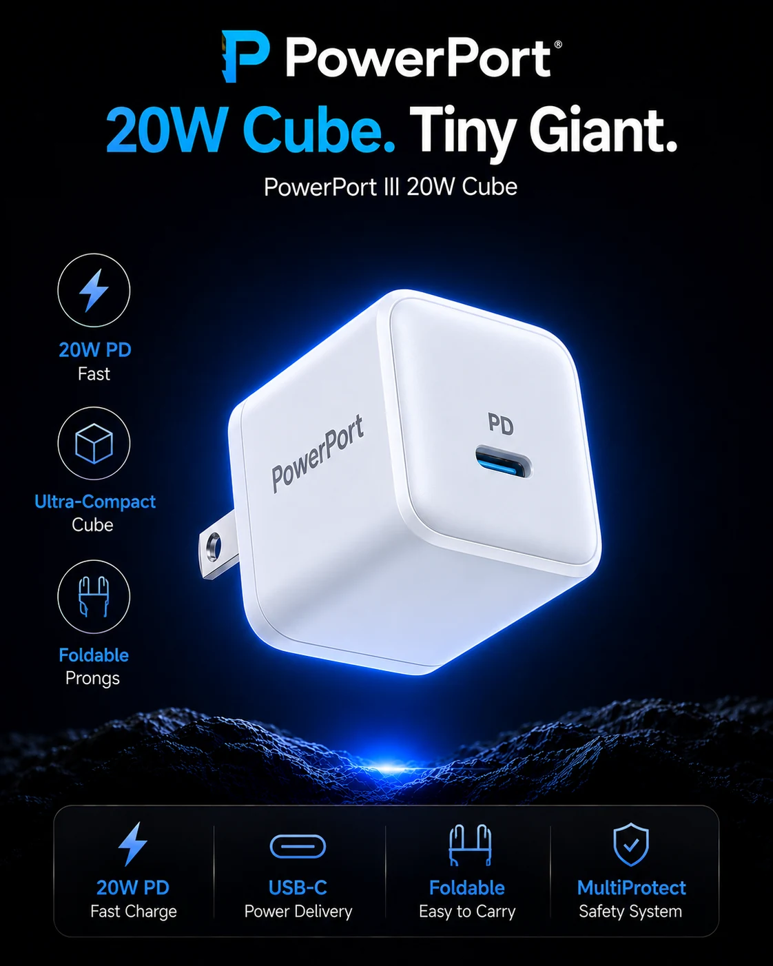 PowerPort III 20W Cube