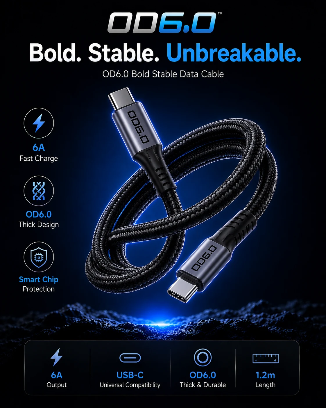 OD6.0 Bold Stable Data Cable Collection