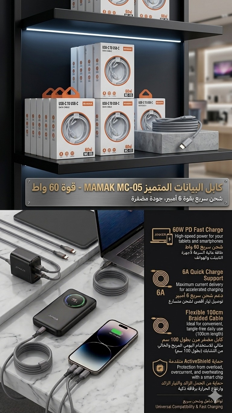 MAMAK MC-05 Premium Data Cable - 60W