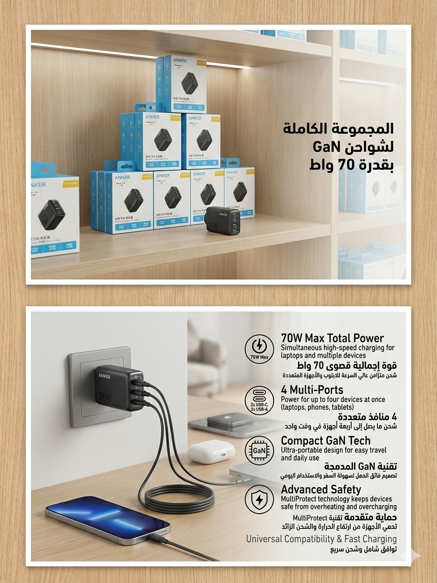 Anker 70W GaN Fast Charger Collection